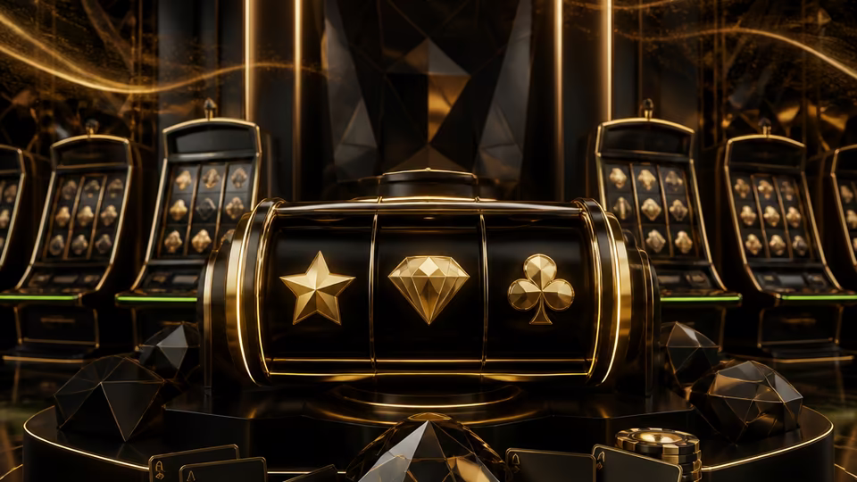 Machines à sous abstraites dans l’univers noir et or Black Label